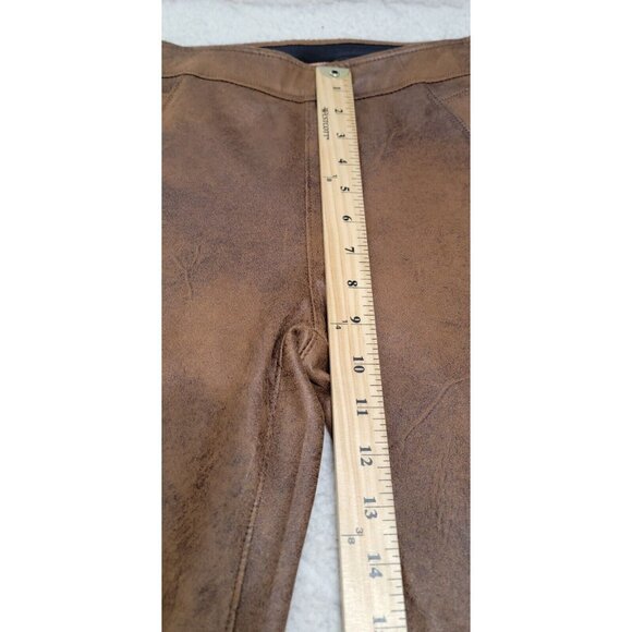Free People Womens Brown Never Let Go Faux Leather Brown Pull On Pants‎ Size 6 - Picture 10 of 13